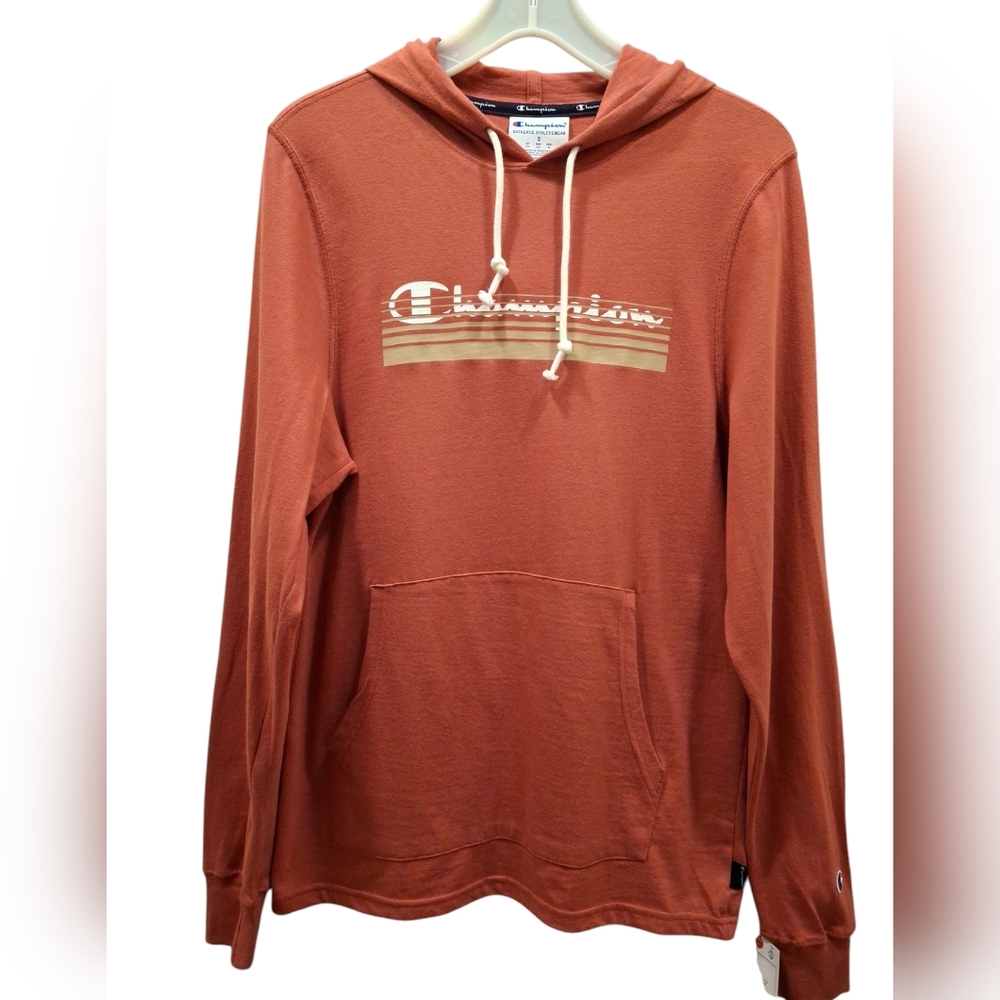 "Champion" NWT, Unisex ,SZ.S , Terra Cotta, Long-Sleeved, 100% Cotton, Hoodie.